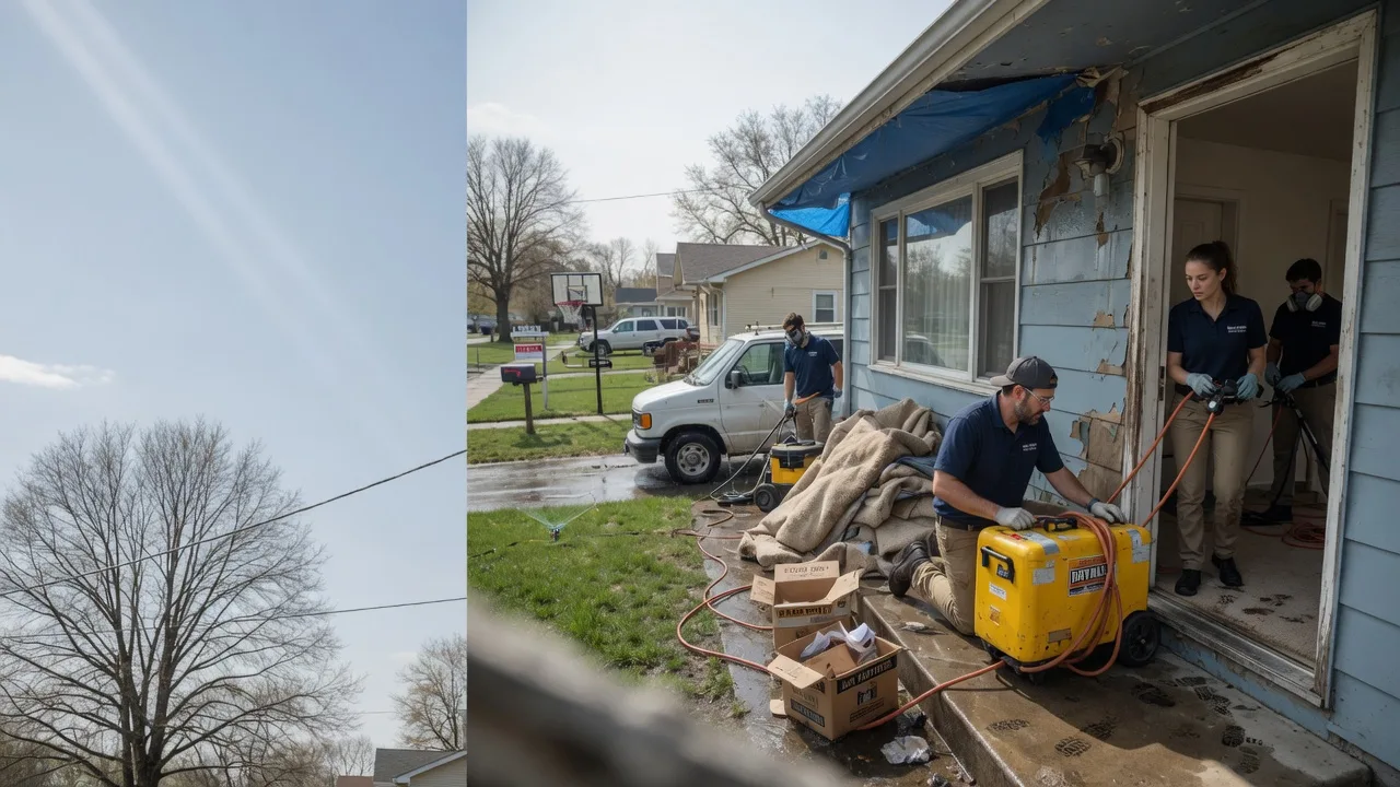 Basement Flood Cleanup in Harwood, ND near me